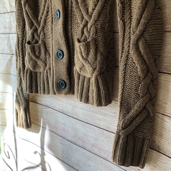 J Crew Cable Knit Button Sweater Size XS - Picture 3 of 5